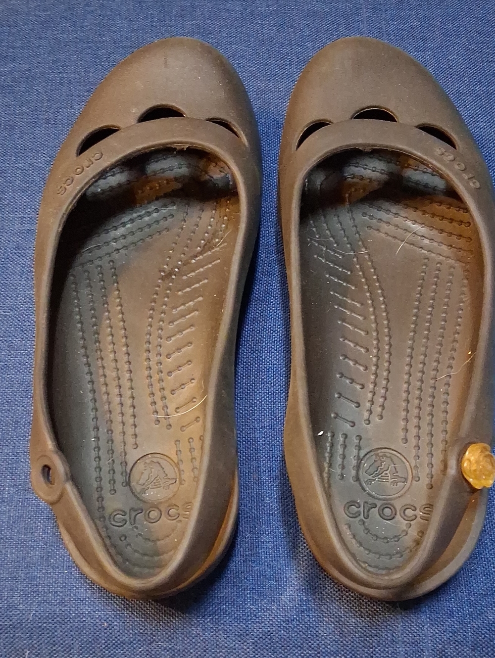 CROCS Women's  Brown Mary Jane Slip-On Shoes
